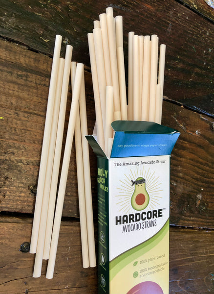 Hardcore Avocado Straws - 100% Biodegradable & Compostable - Made From  Avocado Pits