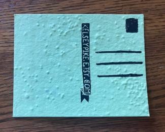 Edible, Sendable, Sprouting Post Card