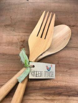 Fork & Spoon Wooden Set