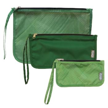 Travel Reusable 3 Pouch Set