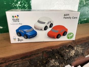 Wooden Cars, Set of 3