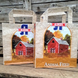 Tote Bag, Recycled Feed Bag